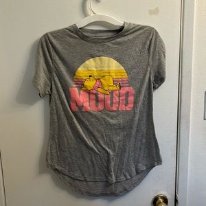 Disney Winnie The Pooh “Mood” T-shirt, large 11-13, 65% polyester 35% rayon
